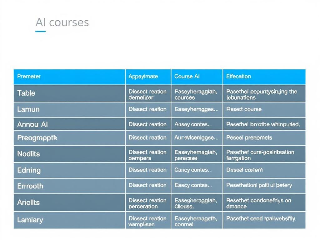 курсы по ИИ. Таблица: примерная длительность и структура курсов курсы по ИИ. Таблица: примерная длительность и структура курсов