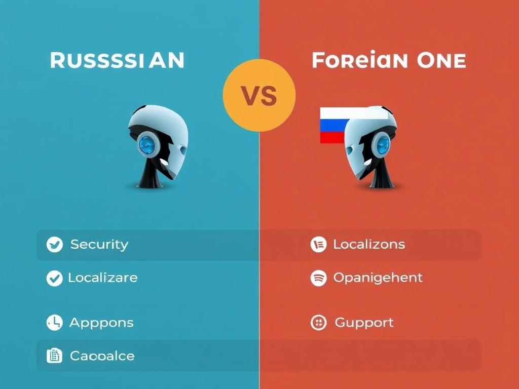 Российские ИИ сервисы vs зарубежные: плюсы и минусы. Сравнение по критериям: безопасность, локализация, стоимость и поддержка